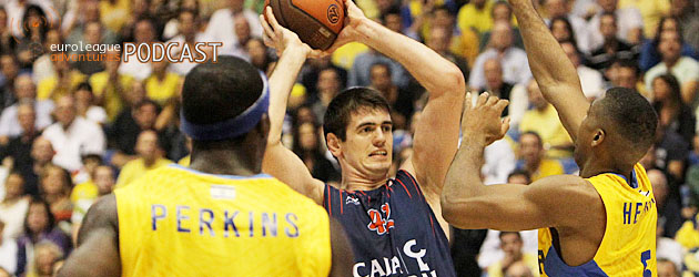 Stanko Barac of Caja Laboral against Maccabi Electra.