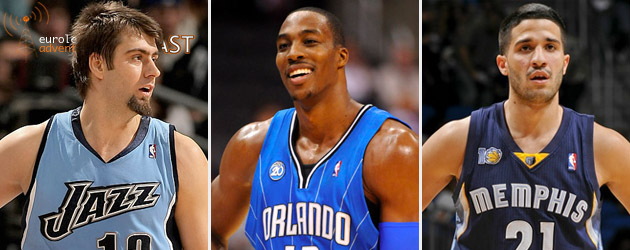 Mehmet Okur, Dwight Howard, Greivis Vasquez
