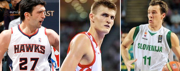 Zaza Pachulia, Andrei Kirilenko, Goran Dragic