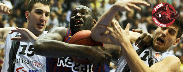 Nathan Jawai Block against Partizan